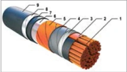 Power cables with plastic insulation, not spreading combustion, in cold-resistant version for voltage 6 kV VBVng(A)-HL