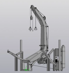 SPU2 lowering device, 2 tonne lifting capacity for 8 manned lifeboat
