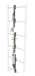 Protective device against falling from height of slider type, travelling on rigid anchor line "LIFT" (stainless steel)