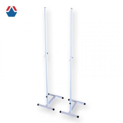 Variable height high jump bench