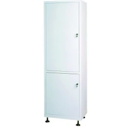 Medical metal two-section single-door cupboard with metal-metal doors for medicines ??-1.201-"Aibolit" TU 9452-0