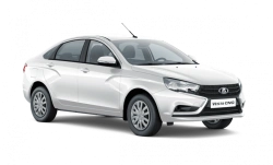 Vehicle LADA VESTA with installed gas-cylinder equipment, type GF, modification GFLA10