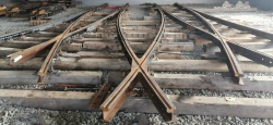 Double symmetrical R50 tramway arrow crossing according to 30888 (8610.00.000)