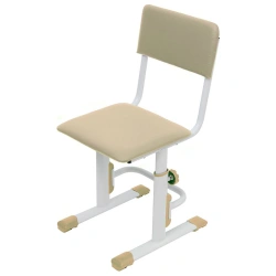 Polini kids City / Polini kids Smart L adjustable school chair, white-macchiato, article number 0001557.47
