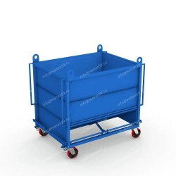 Container with opening bottom of 1728 series