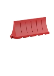 Plastic road barrier insertable, watertight; watertight