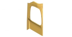 Rear partition panel exterior