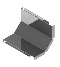 Tray lid for 90 degree internal vertical angle tray KL 000 F90, with overall dimensions from 50 mm to 600 mm, with thickness fro