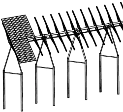 Sun tracking system, single axis, electrically driven, for placement of photovoltaic modules, single axis, with electric drive,