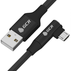 MicroUSB Cable, Model GCR-UA35, Angled Connector, Fast Charging, USB 2. 0