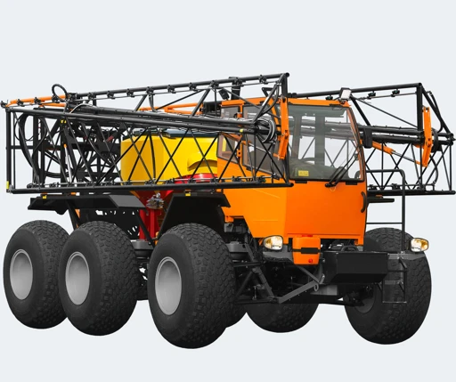 Self-Propelled Sprayer-Distributor TUMAN-2M with Interchangeable Equipment