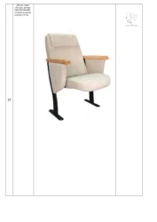 Armchair, brand "Lester", size: 540×520/760×900, thickness of seat cushion 110 mm.