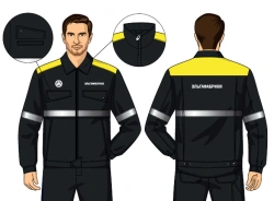 Men's jacket for protection against OPZ and mechanical effects SMA125-102/001-DKB