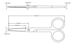 10.0016.14 Operating scissors