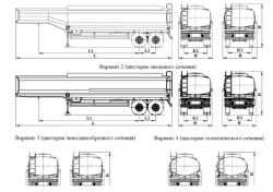 Semi-trailer tank (frameless design), UST brand, type 94652L, modifications 94652L-A1-01, 94652L-A1-02, 94652L-A1-03, 94652L