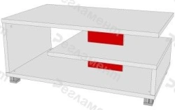 Coffee table MK V1 400-1200x400-1200x350-650mm(WxHxH)