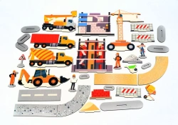 Construction wood construction set
