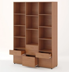 Shelving unit with built-in cabinet EL-106.08.00-07