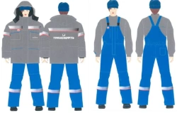 Women's suit (jacket, dungaree) against thermal risks of electric arc with protection level up to 45,9 cal/cm2; against reduced