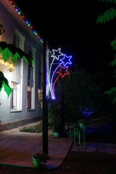 LED console (LED panel) "Salute" - decorative street lamp on brackets (modifications 220V, 24V,12V),