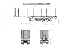 Semi-trailer sorting truck TONAR model 99851