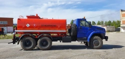 Tank truck for transportation of oil and oil products ACN 4671L2-10 on the chassis Ural-4320-6951-70