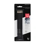 Black lead art pencils "Aqua-colour" "Izostudiya" IZO-GP4B Set of black lead pencils sharpened assortment of 10