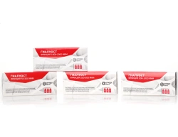 Osteoplastic resorbable calcium-phosphorus-containing material for filling and repairing bone defects in the jaw.