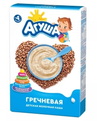 Dried milk porridge fast-soluble buckwheat with prebiotic substances, t.zn. "Agusha", 200 g