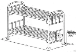 Double bunk chamber bed KDK-01.00.00