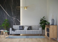 Hugo sofa straight three-seater D.101.l.3.Gyp grey