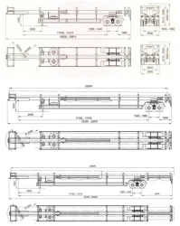 Semitrailer specialised for transportation of long goods, brand UST, model 94651F, modifications 94651F-0000010, 94651F-00