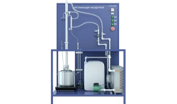Laboratory distillation unit (packed column) with autonomous cooling system (PAHP-RUM-N-R)