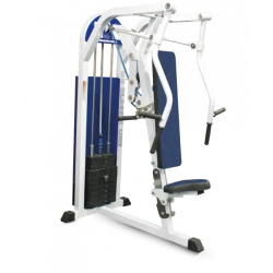 Exerciser horizontal chest press (weight block)