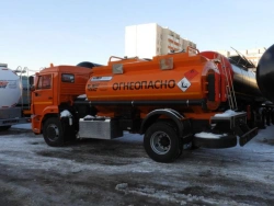 Tank truck for transportation of dangerous goods type 9666B (Modifications 9666B1 on chassis 43255-G5)