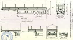 Semi-trailer, brand UZST, type 9180, modifications 9180-0000010, 9180-0000011, 9180-0000012, 9180-0000013
