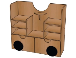 Shelving unit "P-3" from the set "Trainset" / SZh44