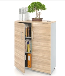 ZAMM swinging cupboard with 3 shelves, 2 doors, on adjustable legs.