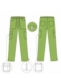 Women's trousers "Athena", model 4.538