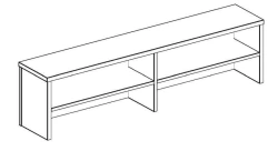 Table front panel 11 818 P "STEEL" series