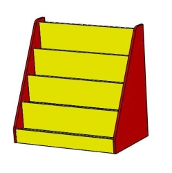 Shelf display case for books, Art. SPO Kni-01