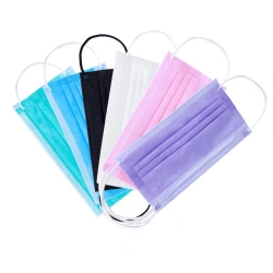 Disposable three-layer medical mask on elastic bands non-sterile