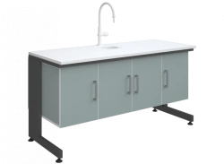 Laboratory bench-table with sink type 1 low