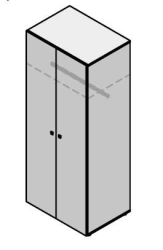 Wardrobe. Set of furniture "Rio Base"