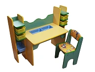 Shelving-creativity corner with chair Dm379