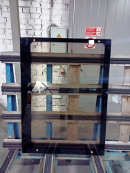 Glass Tram car 71-421 side window 1345*987 DAG 1139.6