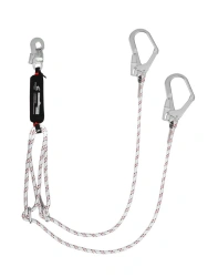 Double adjustable rope sling with shock absorber "aB22p", article number vnt aB22p
