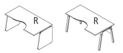 Ergonomic table. Line" furniture set