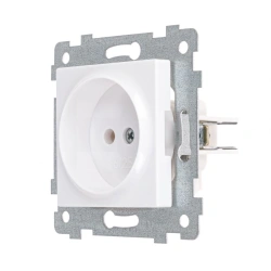 "AKSIOMA" Single socket socket mechanism. RS16-452, colour white