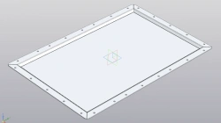 Aluminium cover RSBG.735412.004